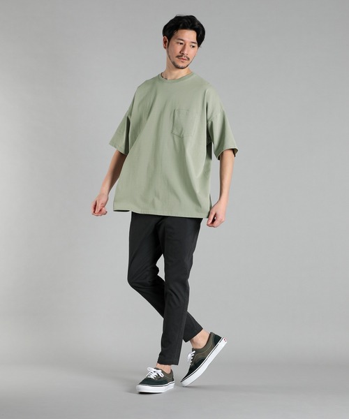 LANVIN en Bleu(ランバンオンブルー)の「シリコンバイオ加工 オーバーサイズ ビッグシルエット ポケットTシャツ(Tシャツ/カットソー・メンズ・ライトグリーン/ホワイト/ブルー・46/48/50/52)」の18枚目の写真