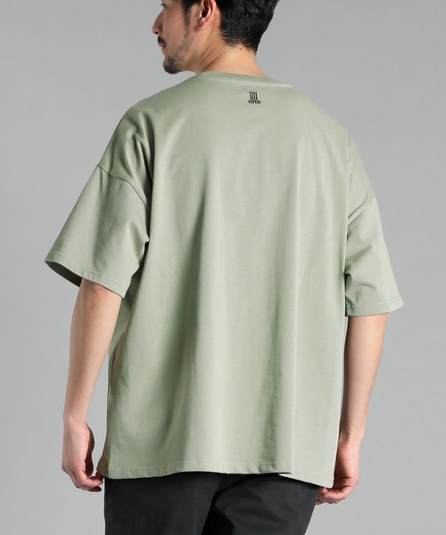 LANVIN en Bleu(ランバンオンブルー)の「シリコンバイオ加工 オーバーサイズ ビッグシルエット ポケットTシャツ(Tシャツ/カットソー・メンズ・ライトグリーン/ホワイト/ブルー・46/48/50/52)」の14枚目の写真