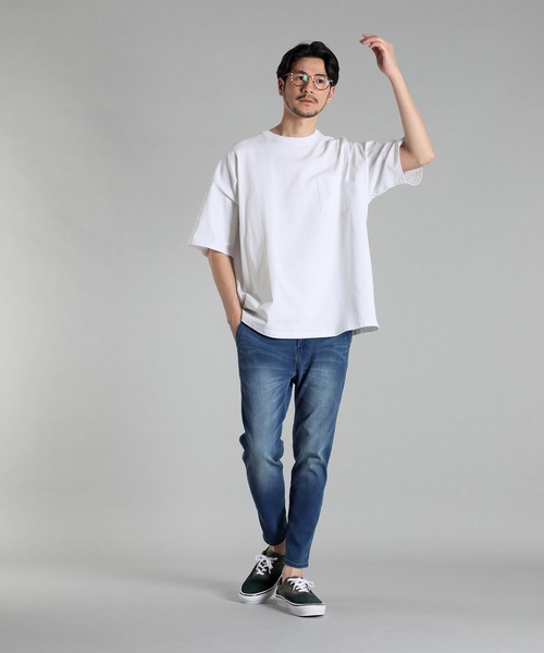 LANVIN en Bleu(ランバンオンブルー)の「シリコンバイオ加工 オーバーサイズ ビッグシルエット ポケットTシャツ(Tシャツ/カットソー・メンズ・ライトグリーン/ホワイト/ブルー・46/48/50/52)」の10枚目の写真