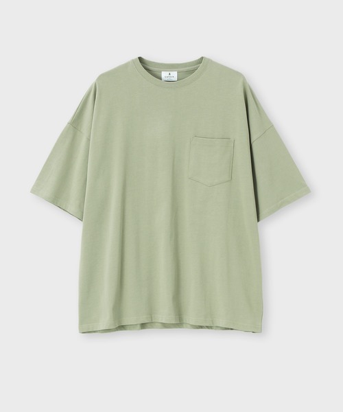 LANVIN en Bleu(ランバンオンブルー)の「シリコンバイオ加工 オーバーサイズ ビッグシルエット ポケットTシャツ(Tシャツ/カットソー・メンズ・ライトグリーン/ホワイト/ブルー・46/48/50/52)」の11枚目の写真