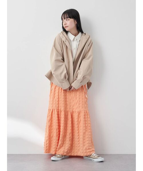 earth music&ecology（アースミュージックアンドエコロジー）の「マウンテンパーカー（マウンテンパーカー・レディース・ベージュ/ネイビー/クリーム・FREE）」の20枚目の写真