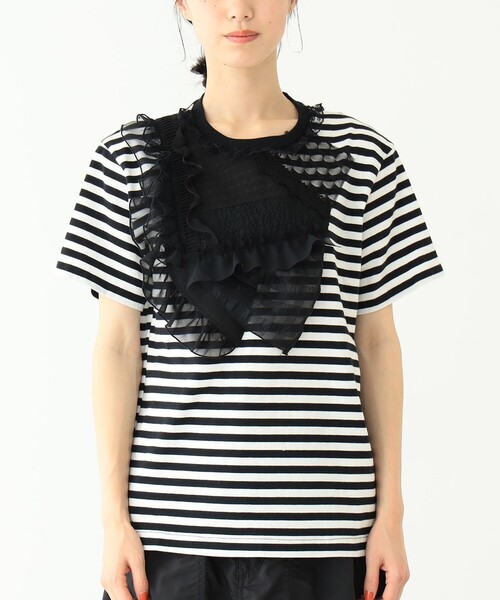 BEAMS BOY（ビームスボーイ）の「TORI-TO × BEAMS BOY / コラージュ Tシャツ 23SS（Tシャツ/カットソー・レディース・ブラック系その他/ネイビー・FREE）」の3枚目の写真