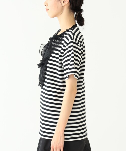 BEAMS BOY（ビームスボーイ）の「TORI-TO × BEAMS BOY / コラージュ Tシャツ 23SS（Tシャツ/カットソー・レディース・ブラック系その他/ネイビー・FREE）」の4枚目の写真