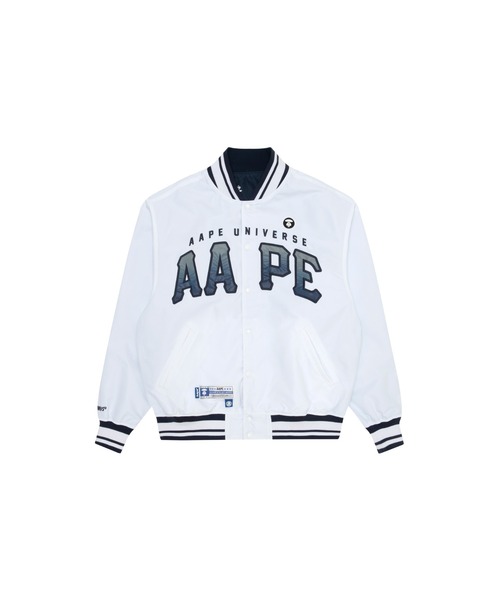 AAPE BY A BATHING APE(エーエイプバイアベイシングエイプ)の「AAPE REVERSIBLE LIGHT WEIGHT JACKET(ブルゾン・メンズ・ホワイト/グリーン/ブラック・MEDIUM/SMALL/LARGE/X-LARGE)」の2枚目の写真