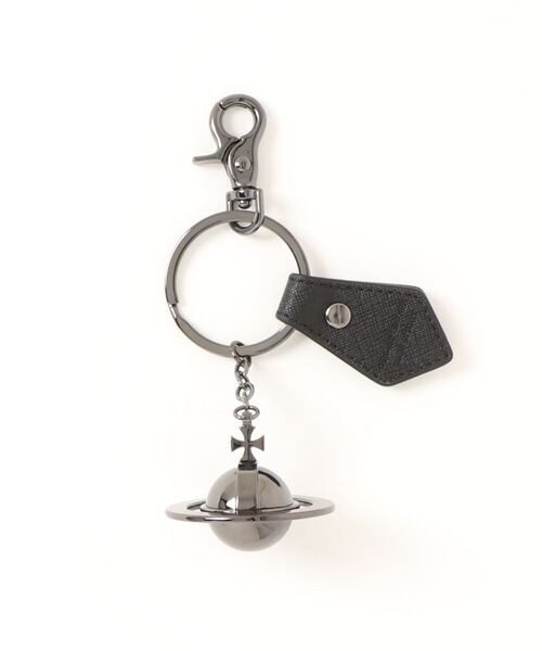 Vivienne Westwood（ヴィヴィアンウエストウッド）の「82030077-OM0009-LASAFFIANO 3D ORB GUNMETAL（キーホルダー・レディース・ブラック・FREE）」の2枚目の写真