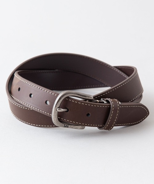 Lee（リー）の「【LEE/リー】リサイクルレザー 本革 ステッチベルト　SDGS　サスティナブル　イタリア製レザー（ベルト・メンズ・ブラウン系その他/ブラウン/ブラック・FREE）」の3枚目の写真