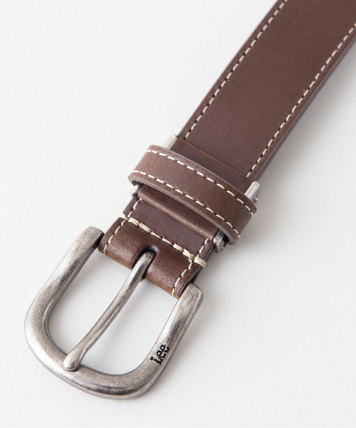 Lee（リー）の「【LEE/リー】リサイクルレザー 本革 ステッチベルト　SDGS　サスティナブル　イタリア製レザー（ベルト・メンズ・ブラウン系その他/ブラウン/ブラック・FREE）」の7枚目の写真