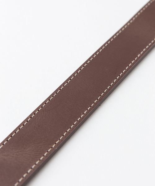 Lee（リー）の「【LEE/リー】リサイクルレザー 本革 ステッチベルト　SDGS　サスティナブル　イタリア製レザー（ベルト・メンズ・ブラウン系その他/ブラウン/ブラック・FREE）」の11枚目の写真