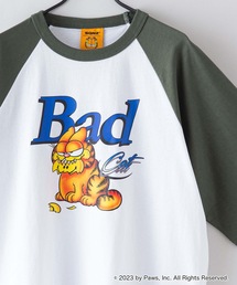 【Garfield/ガーフィールド】コラボ　ラグランTシャツ 　Y2K  バックプリント　 ストリート