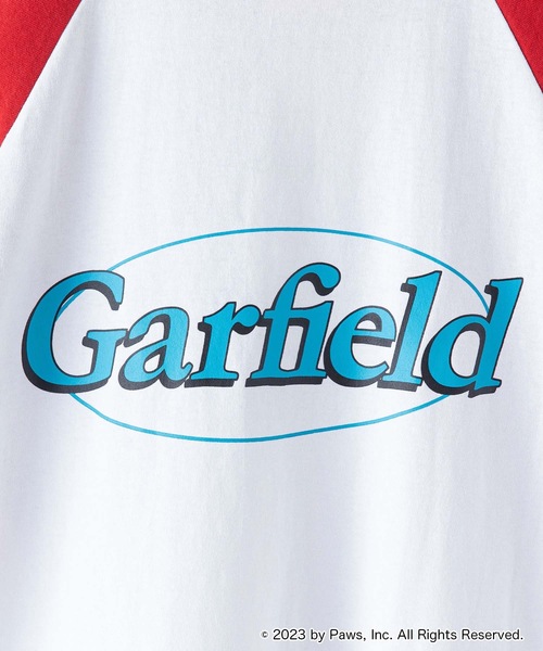 JEANS MATE(ジーンズメイト)の「【Garfield/ガーフィールド】コラボ ラグランTシャツ Y2K バックプリント ストリート(Tシャツ/カットソー・メンズ・レッド/カーキ/グレー・MEDIUM/LARGE/X-LARGE)」の14枚目の写真
