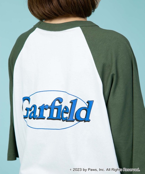 JEANS MATE(ジーンズメイト)の「【Garfield/ガーフィールド】コラボ ラグランTシャツ Y2K バックプリント ストリート(Tシャツ/カットソー・メンズ・レッド/カーキ/グレー・MEDIUM/LARGE/X-LARGE)」の22枚目の写真