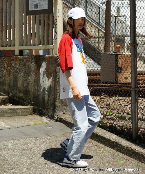 JEANS MATE(ジーンズメイト)の「【Garfield/ガーフィールド】コラボ ラグランTシャツ Y2K バックプリント ストリート(Tシャツ/カットソー・メンズ・レッド/カーキ/グレー・MEDIUM/LARGE/X-LARGE)」の19枚目の写真