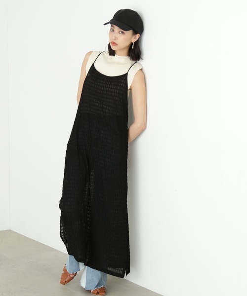 FREE'S MART（フリーズマート）の「◆ベーシックリネンキャップ（キャップ・レディース・ホワイト/ブラック/ベージュ・ﾌﾘ-）」の7枚目の写真