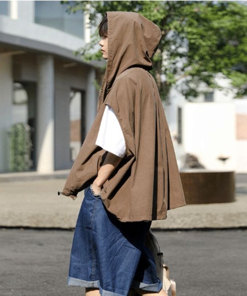 MGV（エムジーヴィー）の「フード付きクロップド丈ベスト（ベスト・メンズ・ブラウン/グレー/ブラック・MEDIUM/X-LARGE/LARGE）」の18枚目の写真