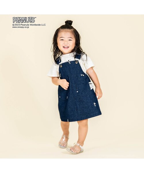 PEANUTS（ピーナッツ）の「PEANUTSコラボジャンスカ（ワンピース・キッズ・アイボリー/ブルー・100/110/90/130/95/120/140/80）」の7枚目の写真