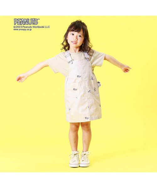 PEANUTS（ピーナッツ）の「PEANUTSコラボジャンスカ（ワンピース・キッズ・アイボリー/ブルー・100/110/90/130/95/120/140/80）」の15枚目の写真