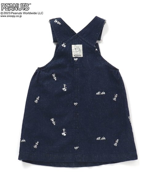PEANUTS（ピーナッツ）の「PEANUTSコラボジャンスカ（ワンピース・キッズ・アイボリー/ブルー・100/110/90/130/95/120/140/80）」の9枚目の写真