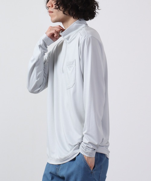 FUNALIVE(ファンアライブ)の「PIRARUCU Newシェイドドライナー長袖ZIP UPシャツ(Tシャツ/カットソー・メンズ・シルバーグレー/ブラック/ネイビー・LL/3L/L/M)」の19枚目の写真