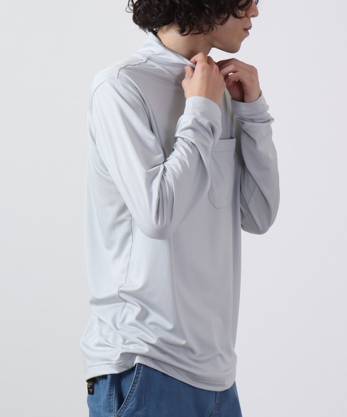 FUNALIVE(ファンアライブ)の「PIRARUCU Newシェイドドライナー長袖ZIP UPシャツ(Tシャツ/カットソー・メンズ・シルバーグレー/ブラック/ネイビー・LL/3L/L/M)」の18枚目の写真