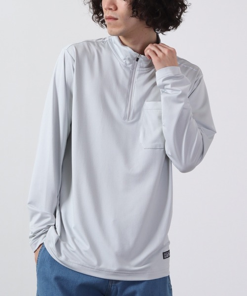 FUNALIVE(ファンアライブ)の「PIRARUCU Newシェイドドライナー長袖ZIP UPシャツ(Tシャツ/カットソー・メンズ・シルバーグレー/ブラック/ネイビー・LL/3L/L/M)」の16枚目の写真