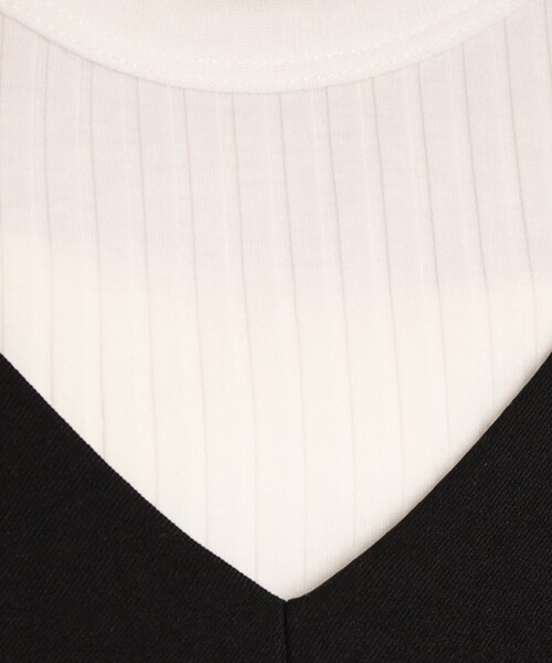 DRESKIP（ドレスキップ）の「◆【ボディーラインを拾いすぎない】裾ラウンド リブタンクトップ（タンクトップ・レディース・ライトグレー/ライトグリーン/ブラック/オフホワイト・02/03/04）」の5枚目の写真