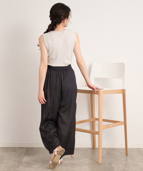 DRESKIP（ドレスキップ）の「◆【ボディーラインを拾いすぎない】裾ラウンド リブタンクトップ（タンクトップ・レディース・ライトグレー/ライトグリーン/ブラック/オフホワイト・02/03/04）」の22枚目の写真
