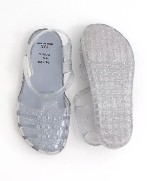 apres les cours（アプレレクール）の「【パステル・ラメ/4色展開】ジェリーサンダル（サンダル・キッズ・ピンク/ラベンダー/サックスブルー/シルバー・14/17/18/15 /16/19）」の14枚目の写真