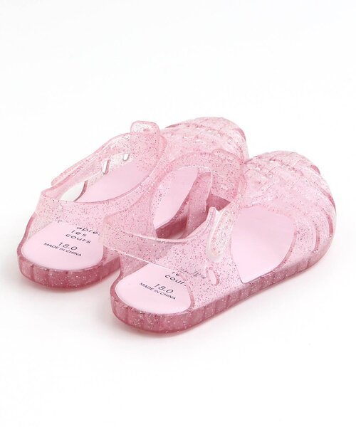 apres les cours（アプレレクール）の「【パステル・ラメ/4色展開】ジェリーサンダル（サンダル・キッズ・ピンク/ラベンダー/サックスブルー/シルバー・14/17/18/15 /16/19）」の18枚目の写真
