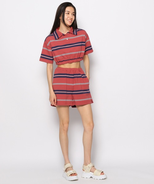 FOREVER 21(フォーエバー トゥエンティーワン)の「ボーダーショートポロトップス【POP】(ポロシャツ・レディース・グリーン/ブルー/レッド・SMALL/MEDIUM)」の19枚目の写真