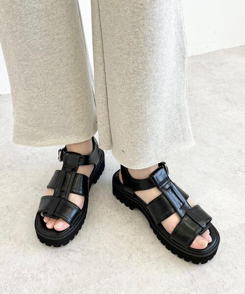 CITEN（シテン）の「＜CITEN＞グルカサンダル（サンダル・レディース・ブラック・S/M/L）」の2枚目の写真
