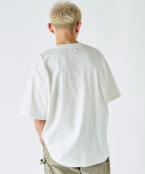 NYUDROP(ニュードロップ)の「【NYUDROP】MULTI PATTERN GRAFFITI HOODIE LOGO S/S TEE / マルチパターングラフィックロゴ刺繍Tシャツ(Tシャツ/カットソー・メンズ・ホワイト系/ホワイト系2/ブラック系/ブラック系2・M/L/XL)」の18枚目の写真