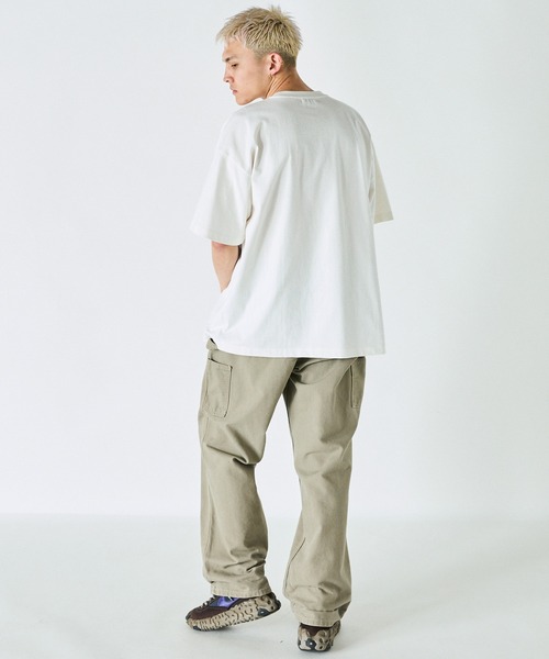 NYUDROP(ニュードロップ)の「【NYUDROP】MULTI PATTERN GRAFFITI HOODIE LOGO S/S TEE / マルチパターングラフィックロゴ刺繍Tシャツ(Tシャツ/カットソー・メンズ・ホワイト系/ホワイト系2/ブラック系/ブラック系2・M/L/XL)」の9枚目の写真