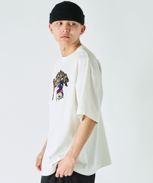 セール】【NYUDROP】MULTI PATTERN GRAFFITI HOODIE LOGO S/S