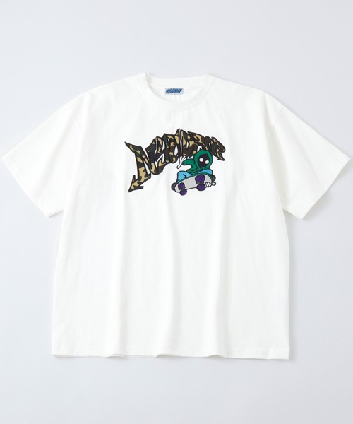 NYUDROP(ニュードロップ)の「【NYUDROP】MULTI PATTERN GRAFFITI HOODIE LOGO S/S TEE / マルチパターングラフィックロゴ刺繍Tシャツ(Tシャツ/カットソー・メンズ・ホワイト系/ホワイト系2/ブラック系/ブラック系2・M/L/XL)」の21枚目の写真