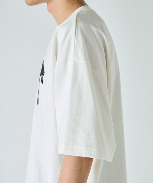 セール】【NYUDROP】MULTI PATTERN GRAFFITI HOODIE LOGO S/S TEE