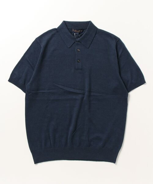 Brooks Brothers コットン 半袖ニットポロ XL ブラック 黒 Brooks Brothers コットン 半袖ニットポロ XL ブラック 黒