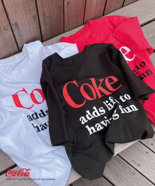 Coca Cola(コカコーラ)の「【Coca-Cola/コカ・コーラ】CokeロゴTシャツ(Tシャツ/カットソー・レディース・ブラック/ホワイト/レッド・FREE)」の17枚目の写真
