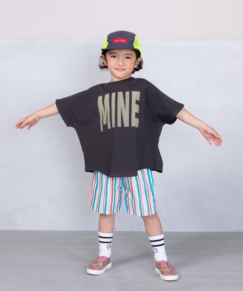 Life Support Products(ライフサポートプロダクツ)の「ハンソデドルマンTシャツ(80~150cm)(Tシャツ/カットソー・キッズ・チャコール/杢グレー/ピンク・110/120/150/80/100/140/90/130/95)」の1枚目の写真