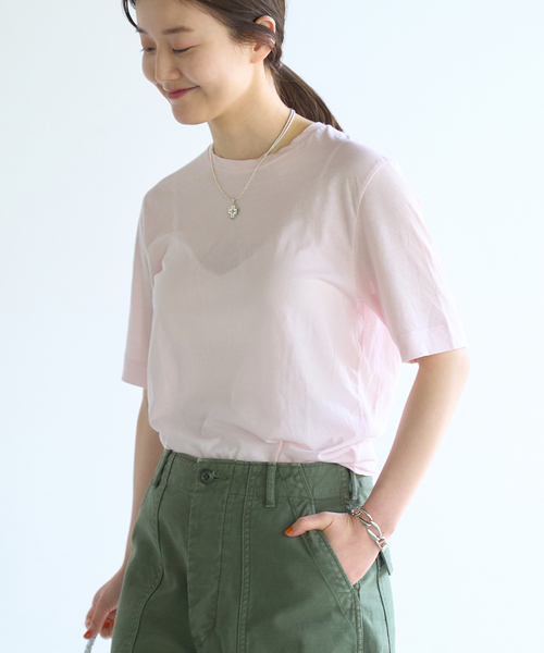 IENA（イエナ）の「【ATON/エイトン】60/FRESCA STANDARD TEE / T