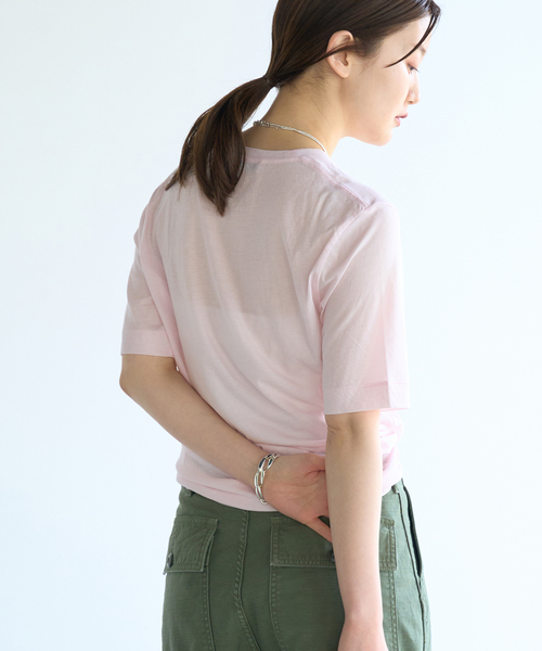 IENA（イエナ）の「【ATON/エイトン】60/FRESCA STANDARD TEE / T