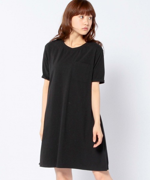 Another Edition（アナザーエディション）の「ネップ天竺フレアワンピース/AEBC　ネップテンジクフレアOP（ワンピース・レディース・ブラック/ライトグレー/ライム・フリー）」の17枚目の写真