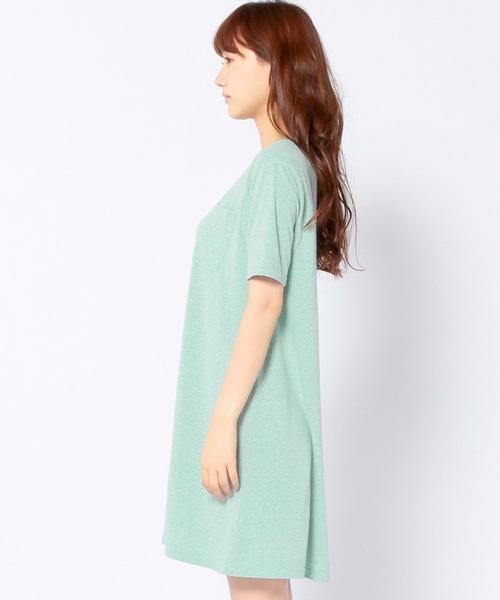 Another Edition（アナザーエディション）の「ネップ天竺フレアワンピース/AEBC　ネップテンジクフレアOP（ワンピース・レディース・ブラック/ライトグレー/ライム・フリー）」の6枚目の写真