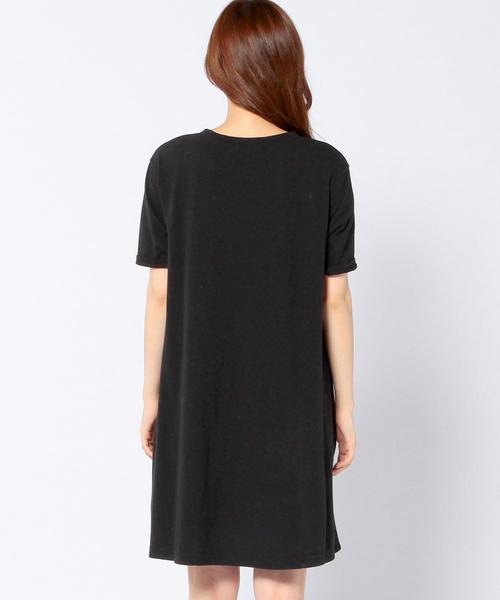 Another Edition（アナザーエディション）の「ネップ天竺フレアワンピース/AEBC　ネップテンジクフレアOP（ワンピース・レディース・ブラック/ライトグレー/ライム・フリー）」の15枚目の写真