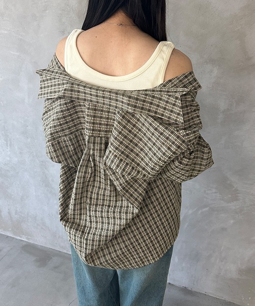 kutir(クティール)の「2wayテレコタンクトップ(タンクトップ・レディース・ブラック/アイボリー/グリーン/オレンジ・FREE)」の19枚目の写真