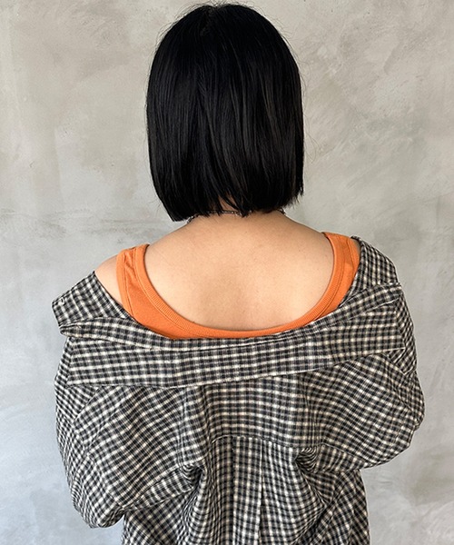 kutir(クティール)の「2wayテレコタンクトップ(タンクトップ・レディース・ブラック/アイボリー/グリーン/オレンジ・FREE)」の10枚目の写真