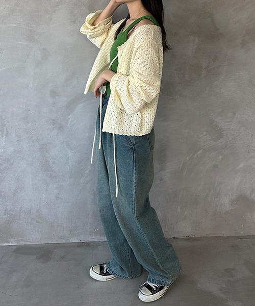 kutir(クティール)の「2wayテレコタンクトップ(タンクトップ・レディース・ブラック/アイボリー/グリーン/オレンジ・FREE)」の7枚目の写真