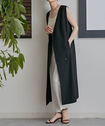NANO universe | LB.03/Vネックジレジャンパースカート(ワンピース)