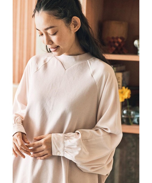 and myera（アンド マイラ）の「ａｎｄ　ｍｙｅｒａ　ベーシックじゃないトレーナー（スウェット・レディース・ベージュ/グレー・MEDIUM/LARGE/X-LARGE/SMALL）」の21枚目の写真