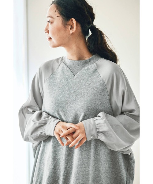 and myera（アンド マイラ）の「ａｎｄ　ｍｙｅｒａ　ベーシックじゃないトレーナー（スウェット・レディース・ベージュ/グレー・MEDIUM/LARGE/X-LARGE/SMALL）」の22枚目の写真