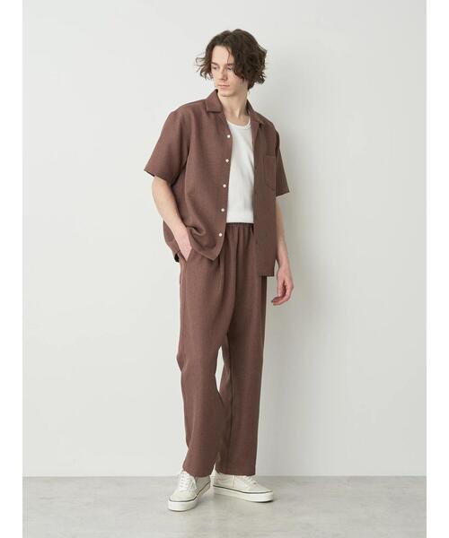 CRAFT STANDARD BOUTIQUE(クラフトスタンダードブティック)の「リネンライクオープンカラーシャツ(シャツ/ブラウス・メンズ・ブラック/ブラウン/ベージュ・M/L/XL)」の13枚目の写真